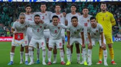 Timnas Indonesia saat bertanding melawan Australia di Kualifikasi Piala Dunia 2026